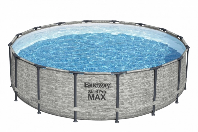 Bazén s konštrukciou Steel Pro Max 488x122 cm imitácia kameňa