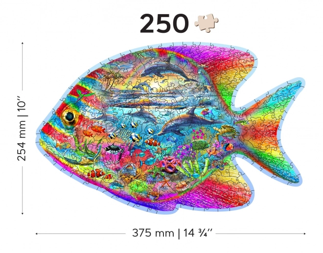 Drevené puzzle Kouzelná ryba