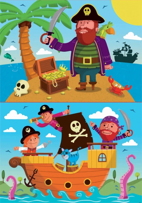 Puzzle Piráti 2x20 Educa