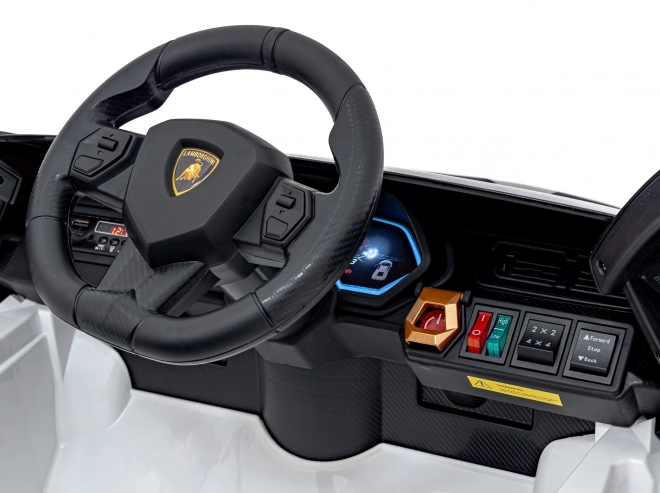 Lamborghini SIAN detské auto na batériu s ovládačom – Biele