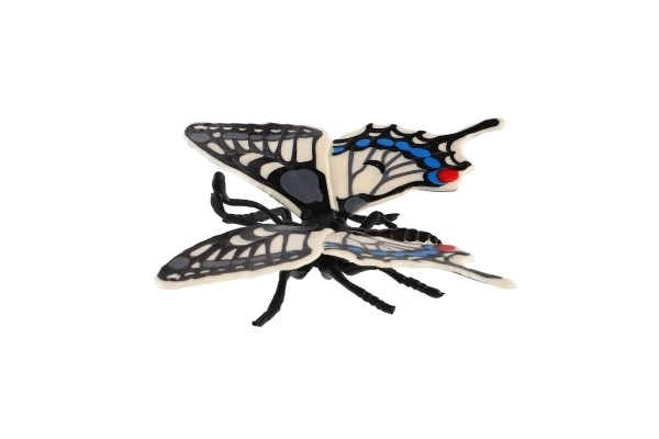 Tropický motýľ Papilio/Otakárek fenyklový - plastový model 8cm