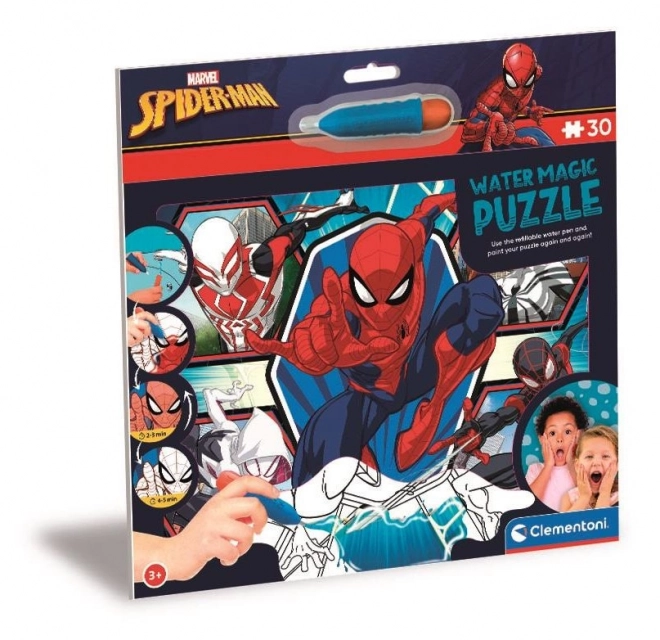 Puzzle s maľovaním vodou Water Magic: Spiderman 30 dielikov