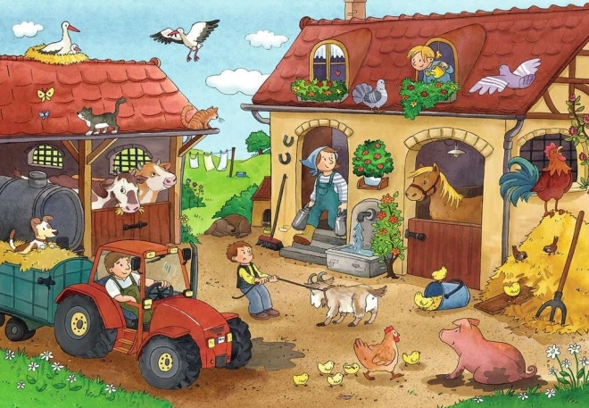 Ravensburger Puzzle Práce na farmě