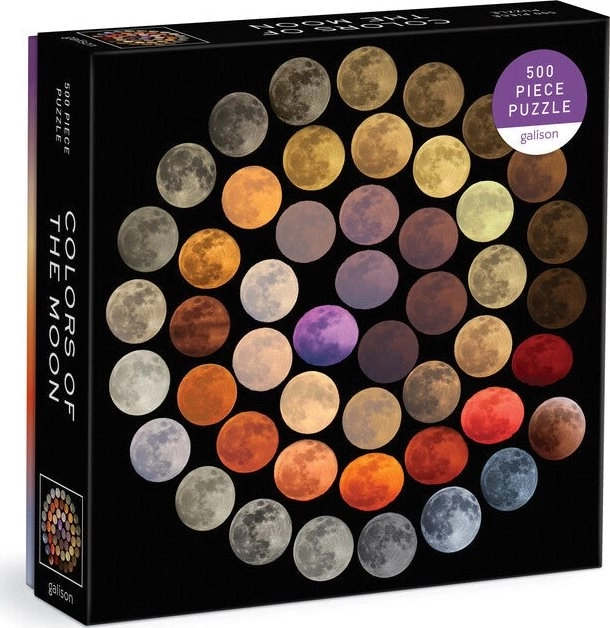 Galison Čtvercové puzzle Barvy Měsíce 500 dielikov
