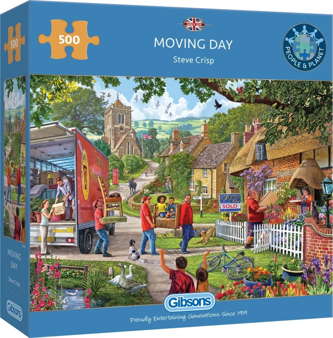 Puzzle Sťahovanie 500 dielikov