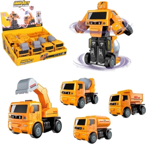 Robotické stavebné auto na zotrvačník