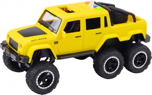 Terénne auto Pickup so svetelnými a zvukovými efektmi s trením 6x6
