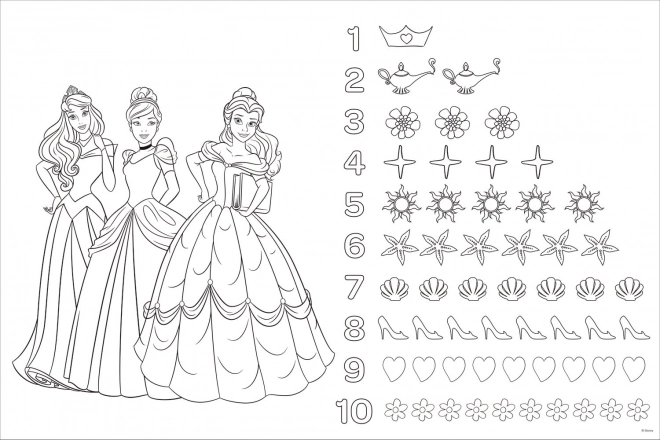 Obojstranné puzzle Veselé princezné Super Maxi 24 dielikov