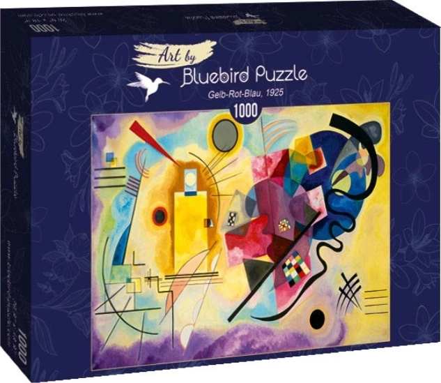 Puzzle žltá-červená-modrá 1000 dielikov