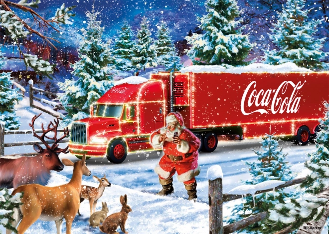 Vianočný kamión Puzzle Coca-Cola 1000 dielikov