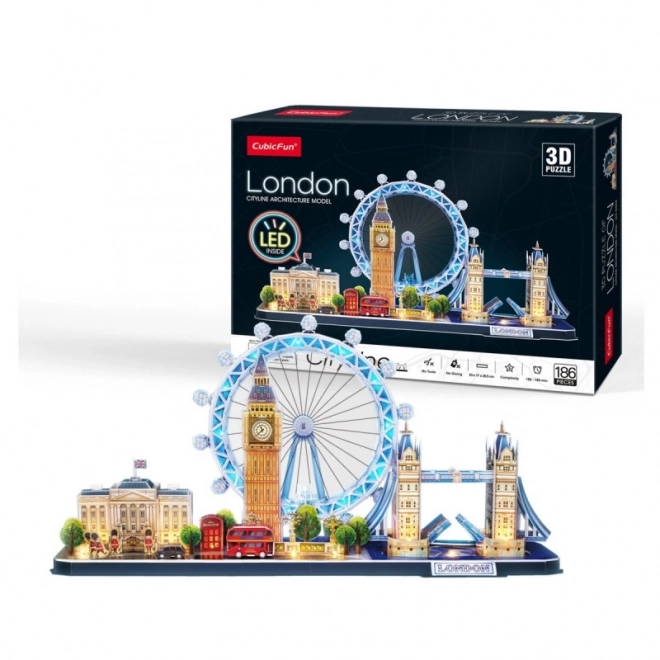 Puzzle 3D Cityline - Londýn LED