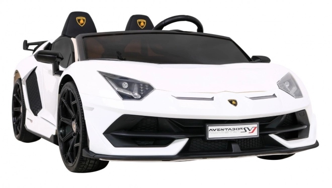 Lamborghini SVJ DRIFT pro 2 deti Biela + funkcia Drift + diaľkové ovládanie + MP3 LED + pomalý štart