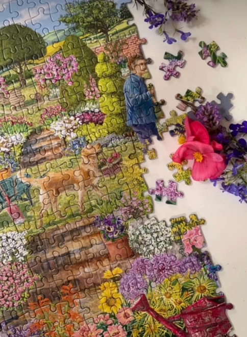 Puzzle Rozkvitnutá záhrada 1000 dielikov