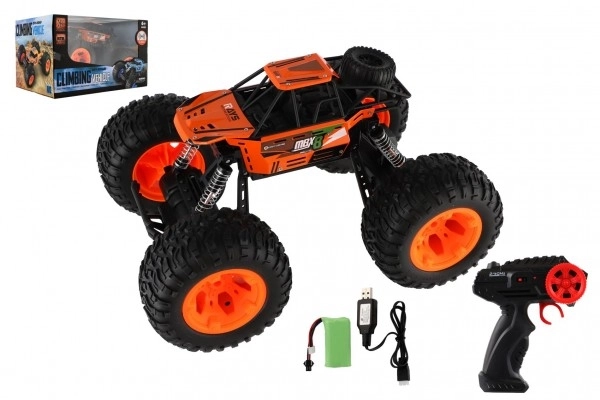 Auto RC terénne Off-Road 2,4GHz plast 32 cm dobíjací pack oranžové