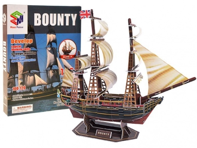 Puzzle 3D loď HMS Bounty 125 dielov