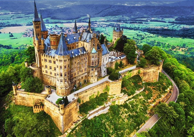 Puzzle Premium Plus Foto Odysea: Hrad Hohenzollern, Nemecko 1000 dielikov