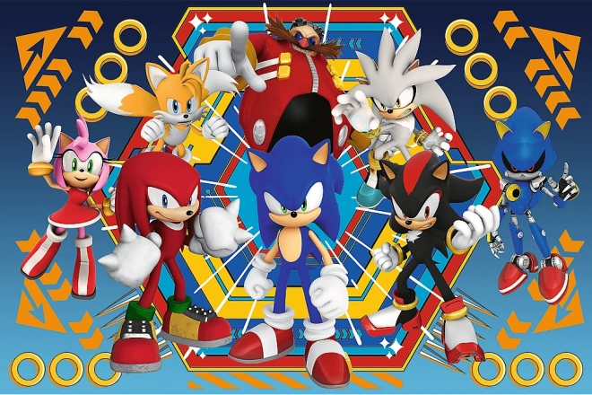 Puzzle Ježko Sonic Super Shape XL 104 ks