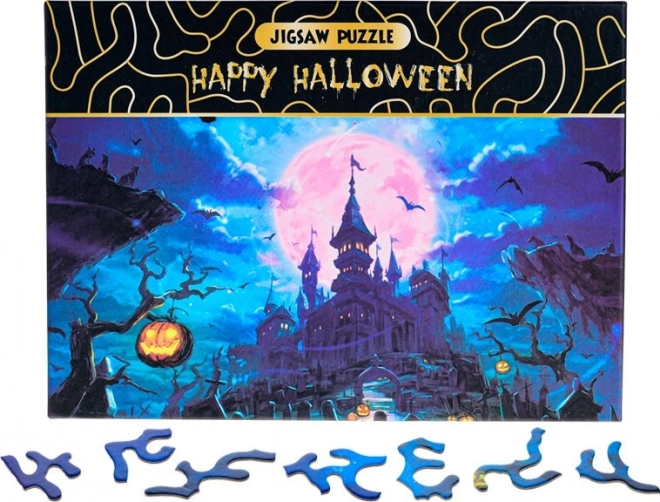 Puzzle Happy Halloween: Strašidelný zámok 468 dielikov