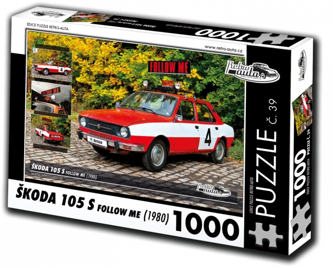 Retro-Auta Puzzle č. 39 Škoda 105 S Follow Me (1980)