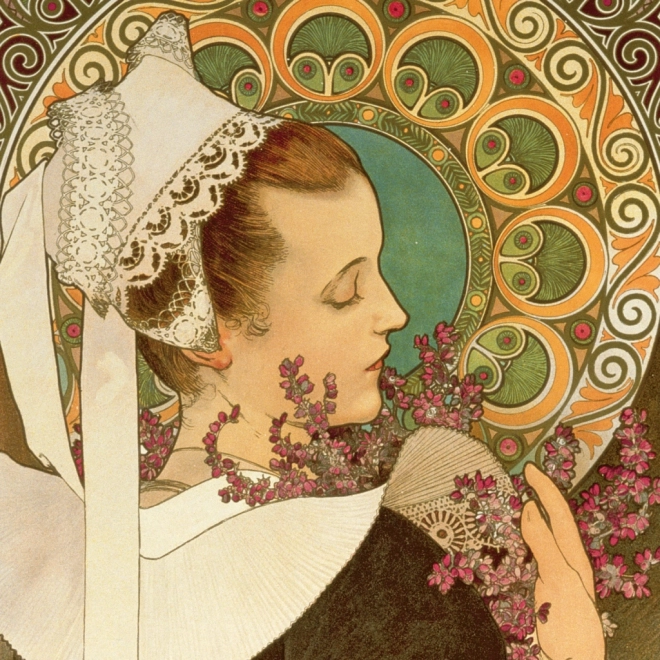 Poznámkový kalendár Alfons Mucha 2026