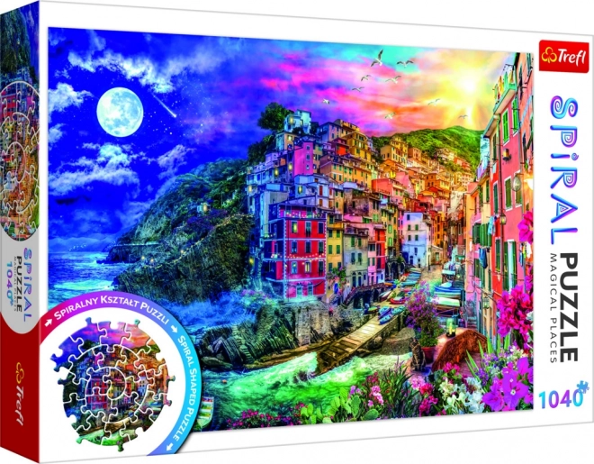 Spirálové puzzle Kouzelný záliv, Cinque Terre 1040 dielikov