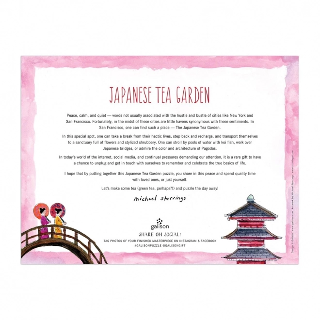 Puzzle Japonská čajová záhrada - 300 dielikov