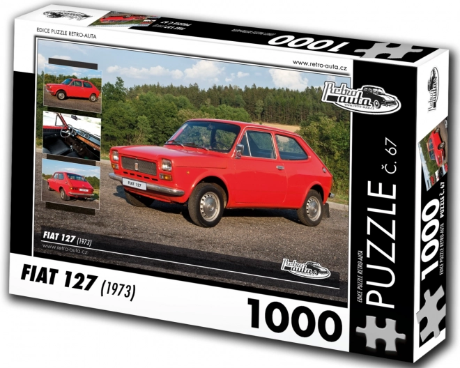 Retro autá Puzzle č. 67 Fiat 127 (1973) 1000 dielikov