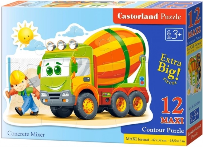 Castorland puzzle Betónový miešač MAXI