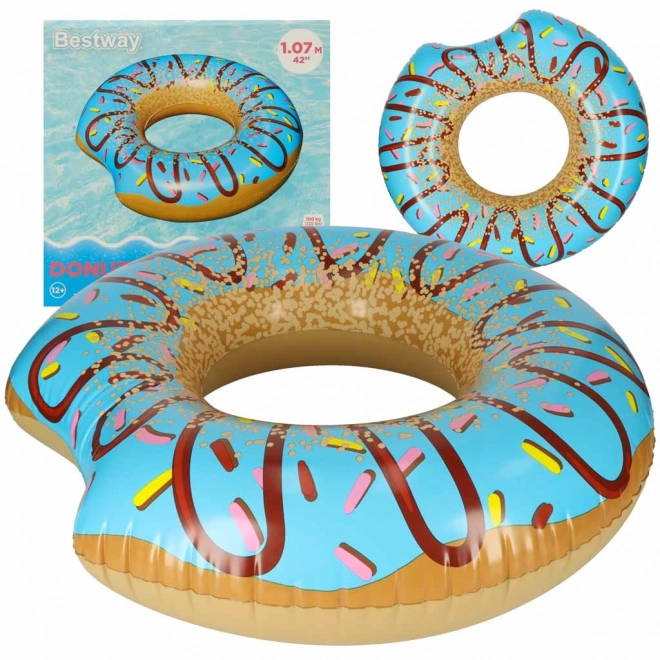 Nafukovacie koleso Donut modré 107 cm 100 kg