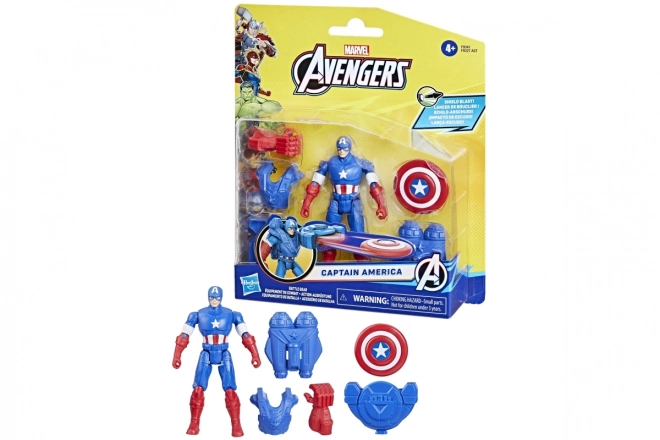 Avengers bojová výbava kapitán Amerika figúrka 10 cm