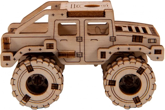 Drevené 3D puzzle - model Monster Truck