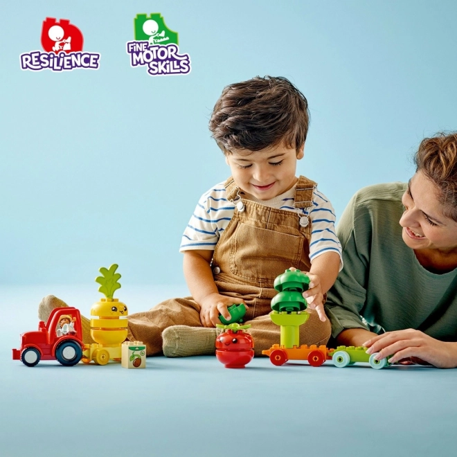 Kocky DUPLO 10982 Traktor na zeleninu a ovocie