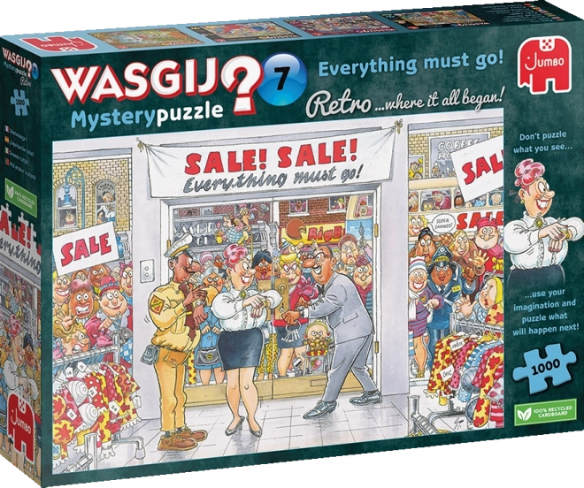 Jumbo Puzzle Wasgij Mystery: Všetko musí preč! 1000 dielikov