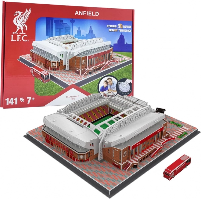 Replika Stadionu Anfield - FC Liverpool 3D Puzzle