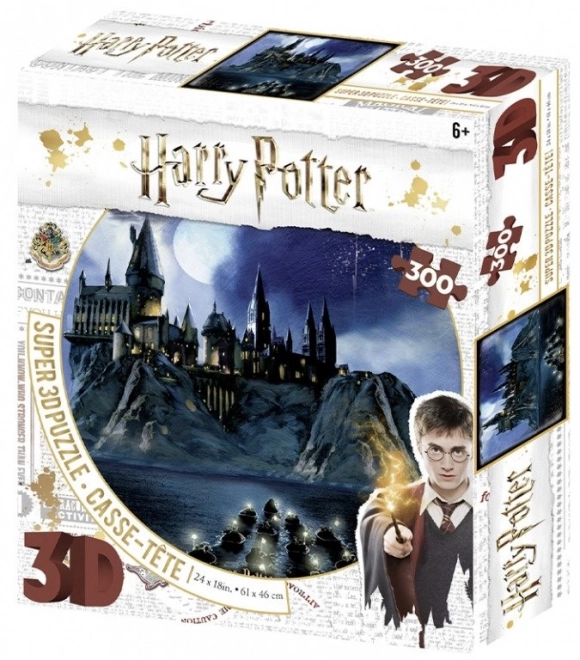 Prime 3D Puzzle Harry Potter: Nočné Rokfort 3D 300 dielikov