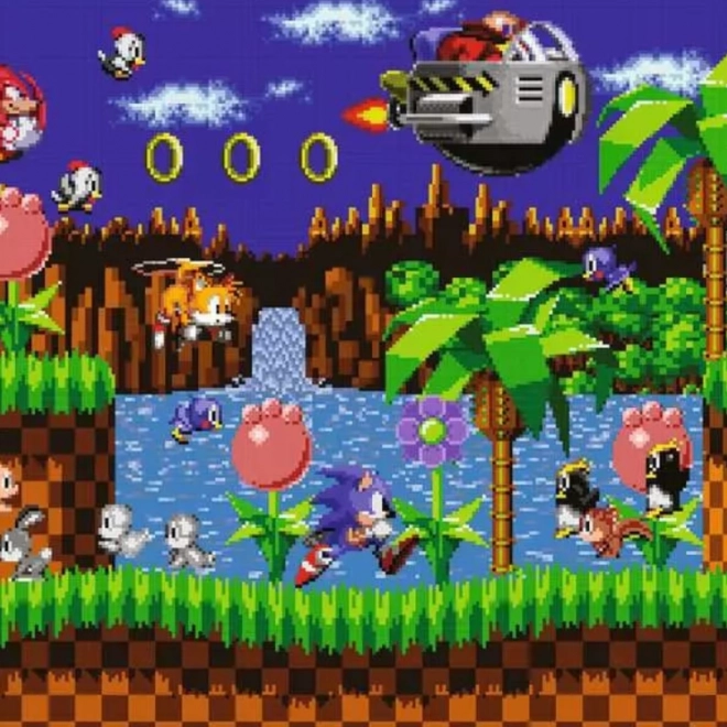 Puzzle Ježko Sonic 500 dielikov