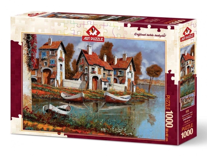 Puzzle Domy v kruhu Taliansko 1000 dielikov