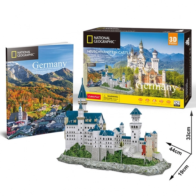 Puzzle 3D Zámok Neuschwanstein - National Geographic