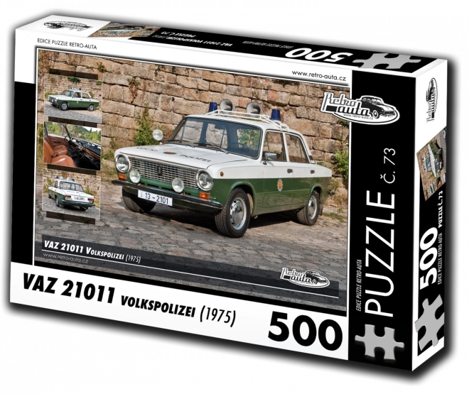 Retro Autá Puzzle VAZ 21011 Volkspolizei (1975) 500 Dielikov