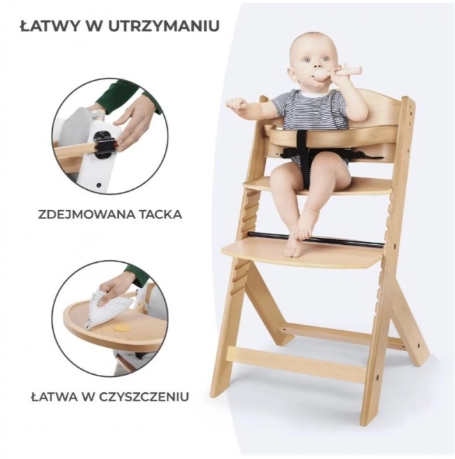 Detská vysoká stolička Enock sivá