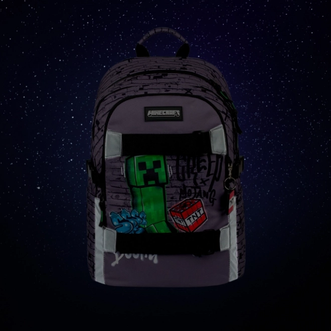 školský batoh Baagl Skate Minecraft TNT
