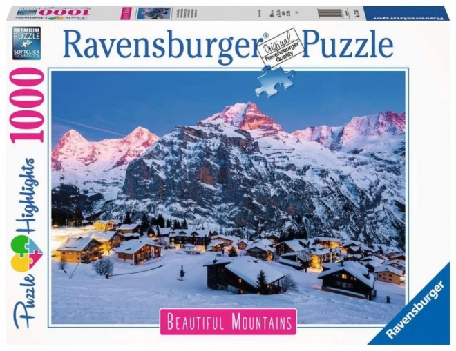 Ravensburger Puzzle 1000 dielikov - Bernský Oberland, Mürren