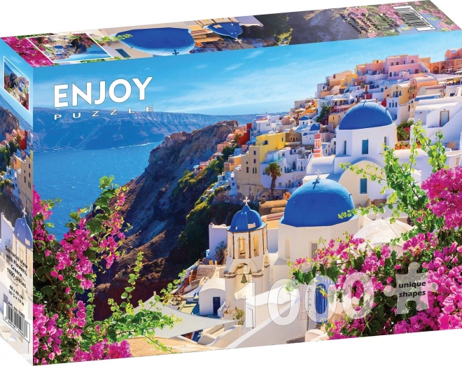 Puzzle Santorini s kvetmi, Grécko 1000 dielikov