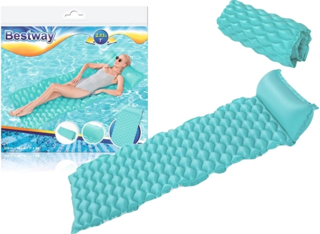 Nafukovacie plážové ležadlo 213 × 86 cm Bestway – Tyrkysová