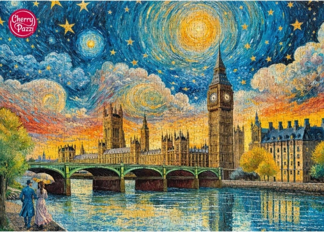 Cherry Pazzi puzzle impresionistická obloha nad Londýnom