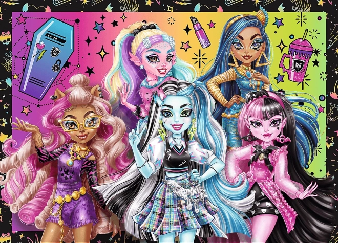 Trefl puzzle Monster High: Elektrizujúci deň 4 v 1