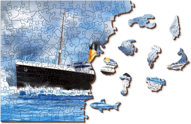 Drevené puzzle Titanic 505 dielikov