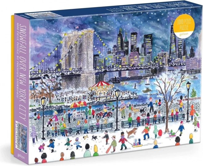 Puzzle snehová búrka nad New Yorkom 1000 dielikov GALISON