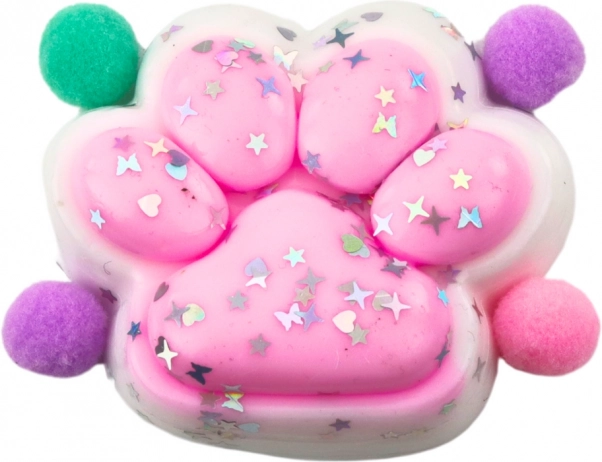 Antistresová hračka mačacia labka Squishy ružová