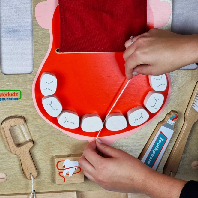 Hygiena ústnej dutiny - montessori nástenná tabuľa
